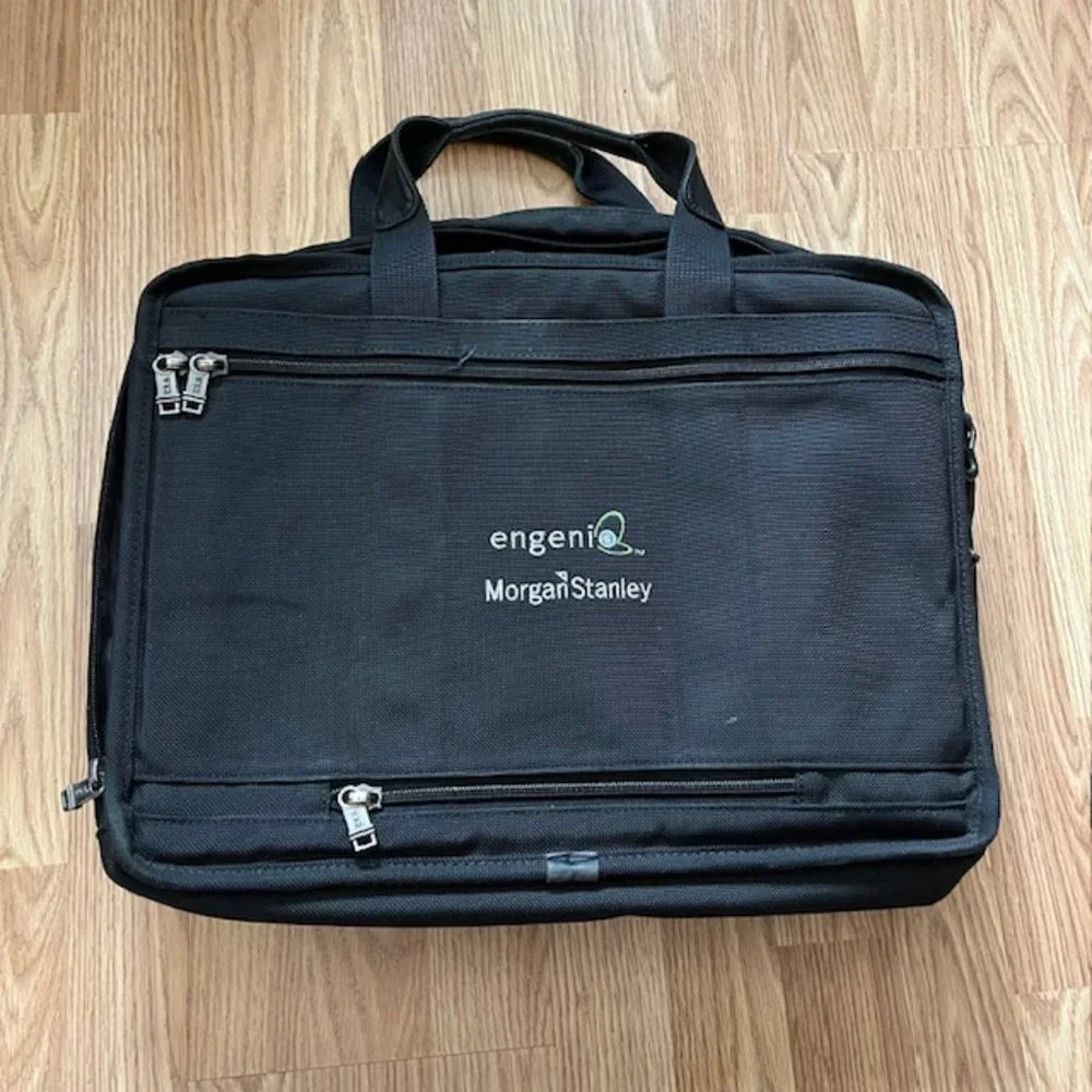 Morgan Stanley TUMI Alfa Expandable Organizer Laptop Briefcase
